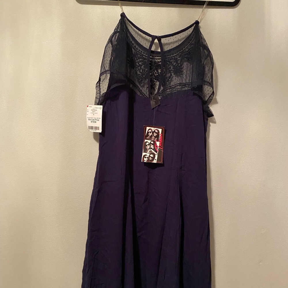 Navy blue laced dress